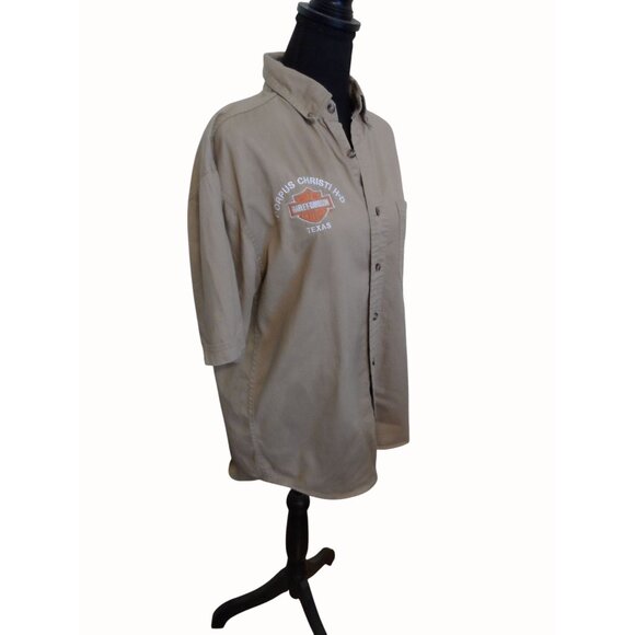 Harley-Davidson Other - Harley-Davidson Corpus Christi Texas Dealor Staff Button-Up Shirt Men’s Size SM
